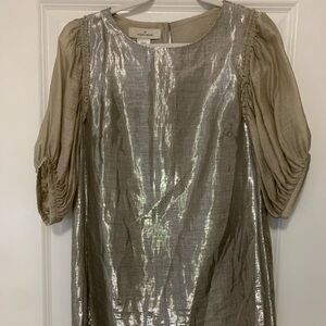 By Malene Birger Elegant Metallic Dress